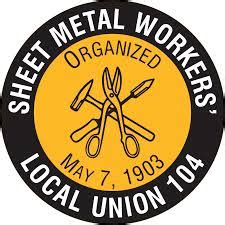 how much does a union sheet metal worker make|local union 104 wage rates.